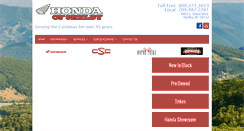 Desktop Screenshot of hondamotorcyclesofshelby.com
